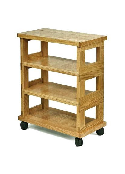 Этажерка из дерева для ванной на колёсиках Жараден сиена (АБТ-007605) No Brand (328210785)