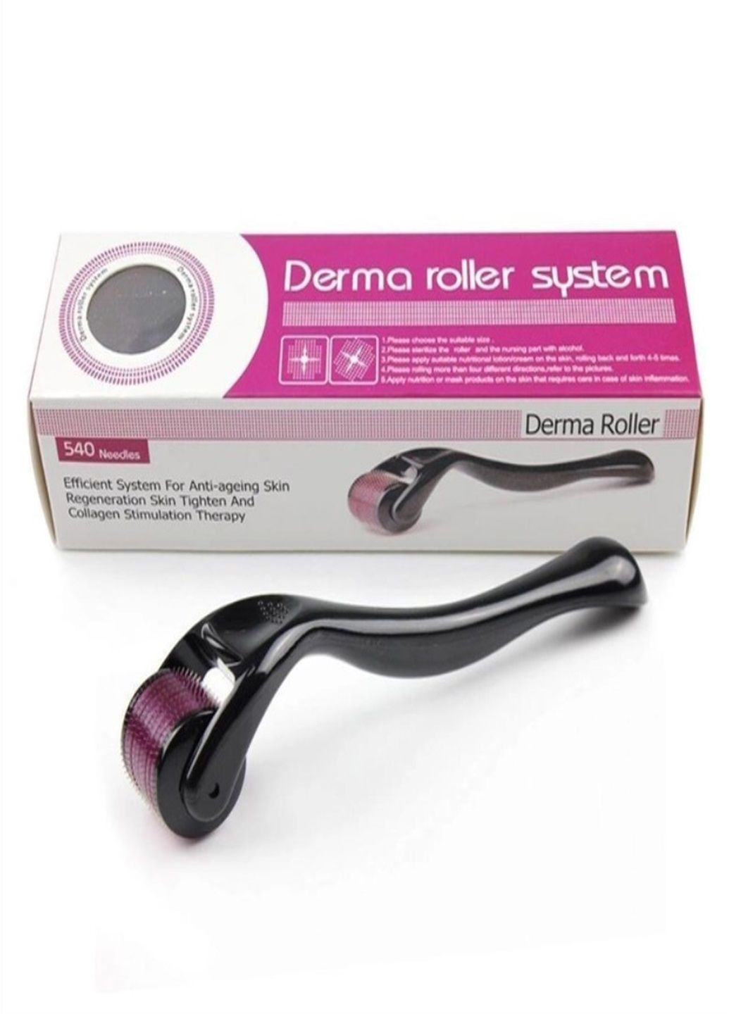 Мезороллер 540 голок 0,5 мм Skin Roller System для шкіри обличчя, тіла, голови No Brand (287339909)
