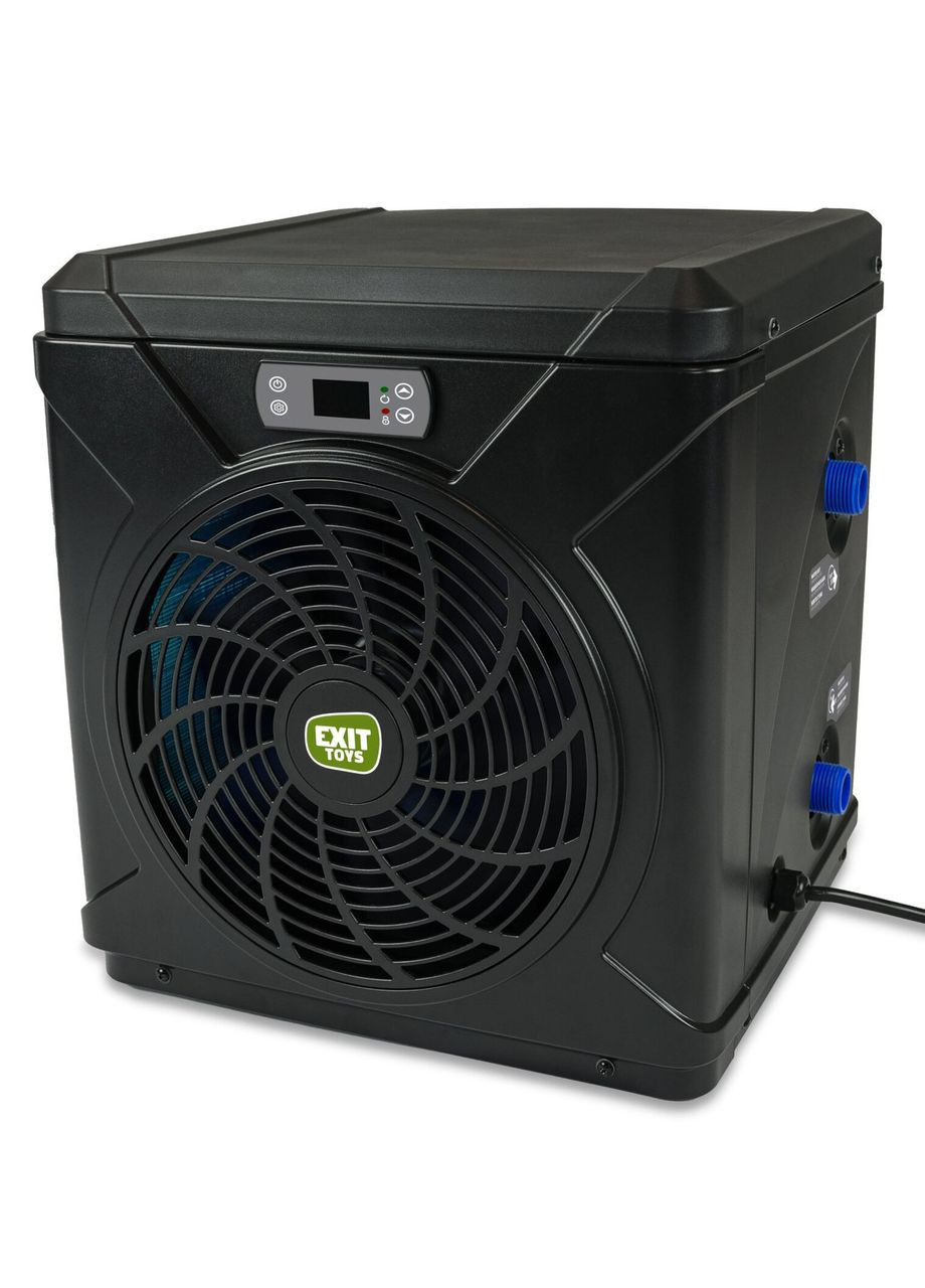 Басейн каркасний EXIT 400 х 200 х 122 см/8870 л Чорний шкіра з куполом + тепловий насос 600 Вт Exit Toys (329444250)