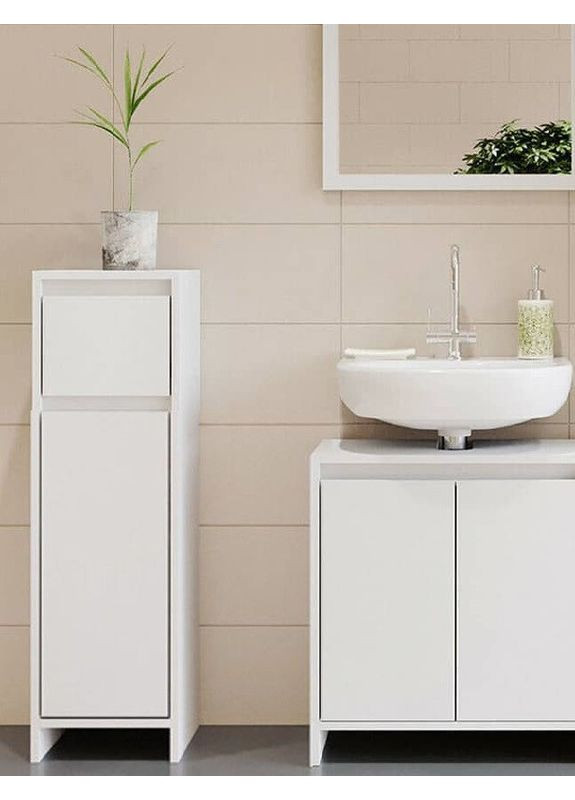 Пенал с полками, шкафчик без ручек I-117 No Brand (371909648)