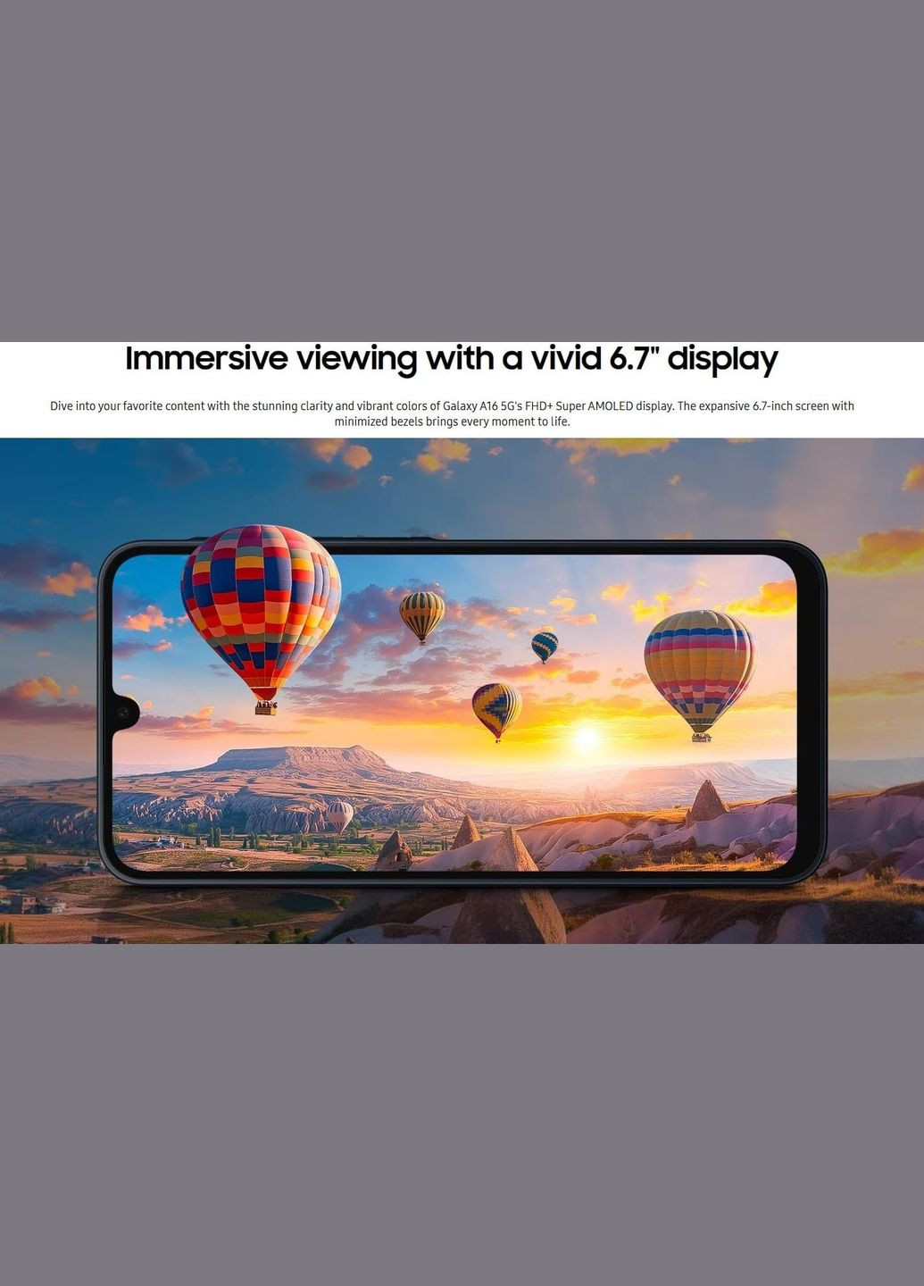 Смартфон Galaxy A16 (A165) 6.7" 4/128ГБ, 2SIM, 5000мА•год, сірий Samsung (315638938)