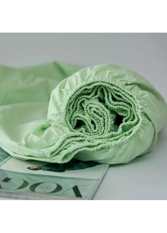 Простыня на резинке Бязь Gold Люкс 200х200х25 см (MS-850002818) Moon&Star Mint Luxe (386594036)