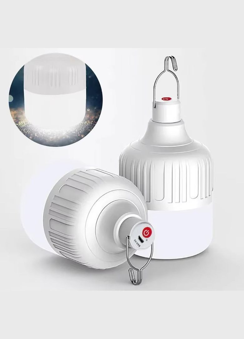 Лампочка аккумуляторная с крючком 120W + кабель USB/Micro white No Brand (322701533)