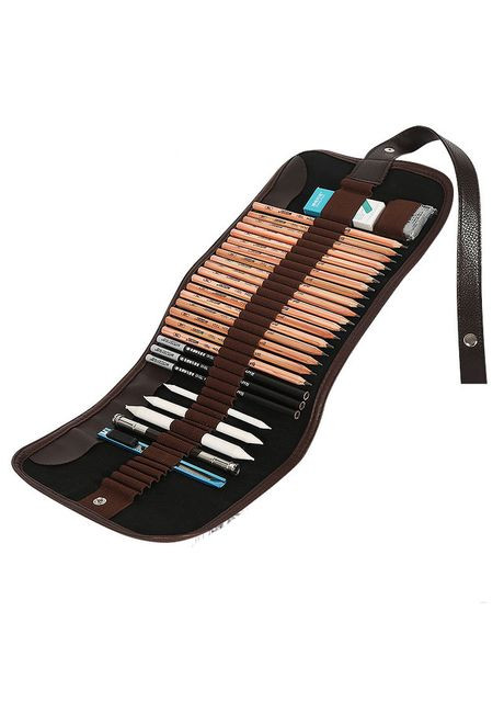 Подарунковий набір олівців з чохлом 29 предметів. Marco (322504103)