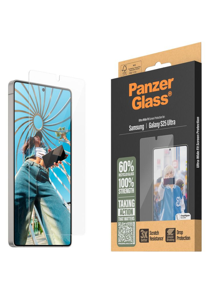 Скло захисне (m481099) Panzerglass Samsung Galaxy S25 Ultra Ultra-Wide Fit (367070776)
