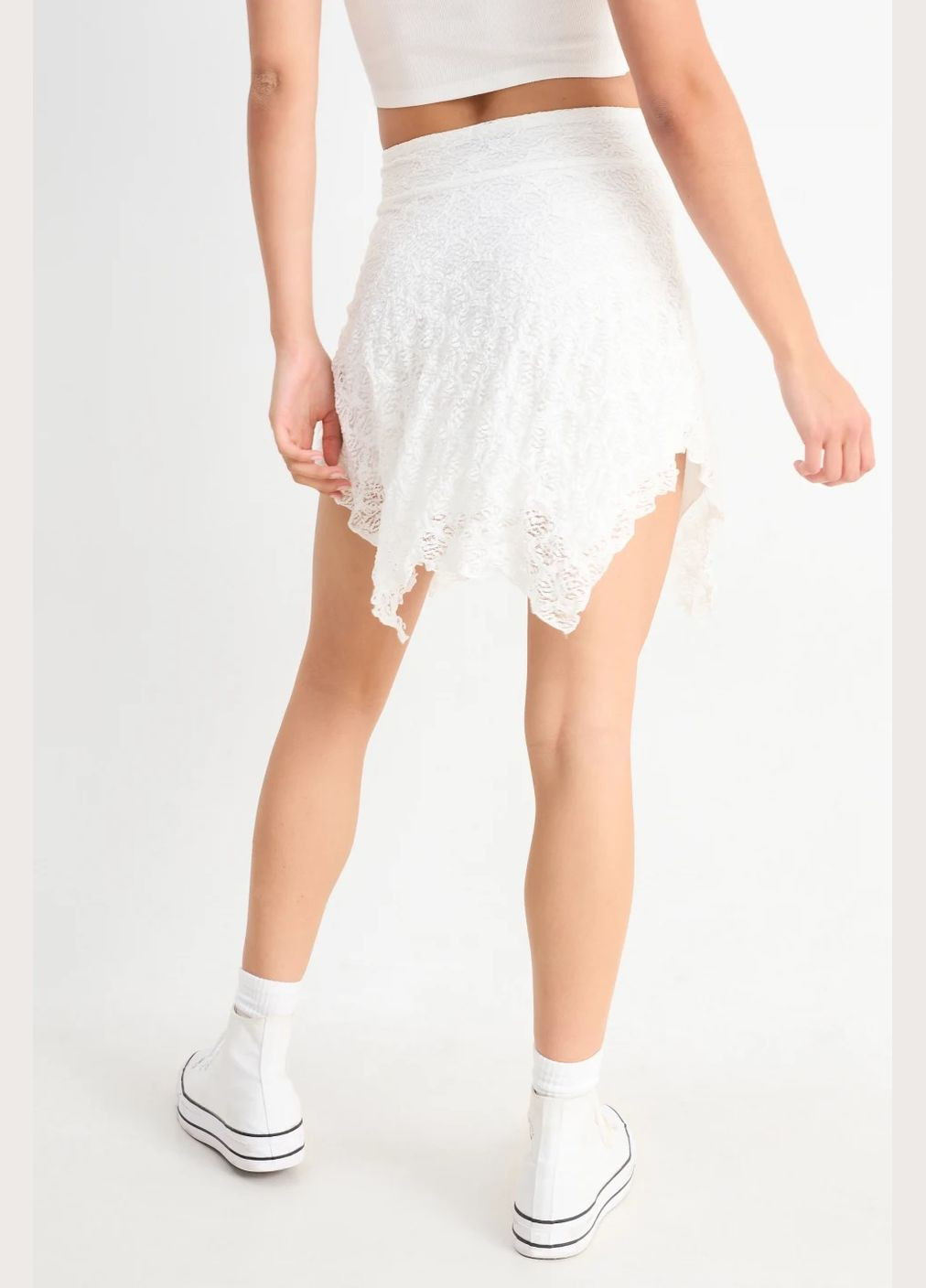 Белая однотонная юбка C&A