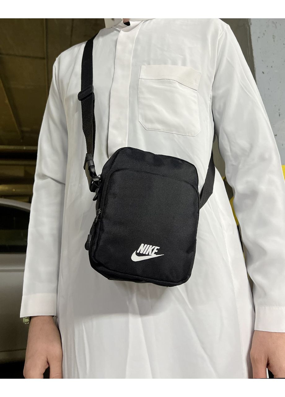 Черная спортивная барсетка - удобная мужская модель на каждый день No Brand (365592506)