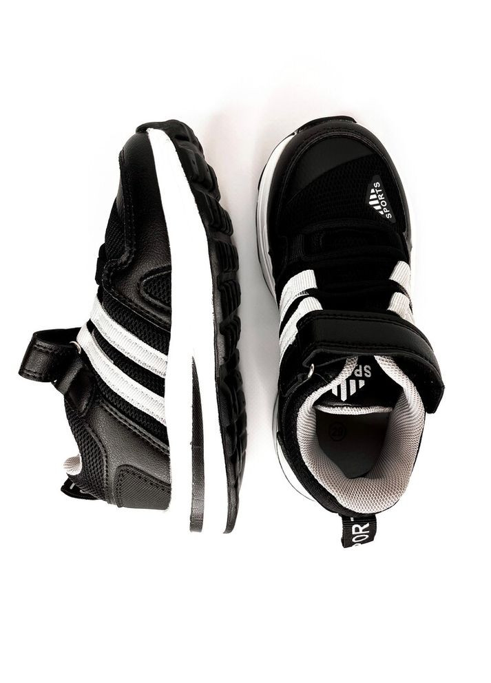 Черно-белые детские кроссовки 28 г 17,2 см черный артикул к331 Jong Golf