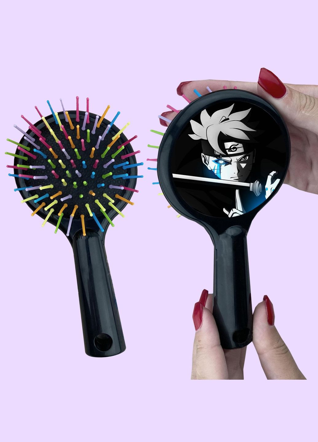 Гребінець для волосся Аніме Боруто #0005 чорний No Brand (315045756)