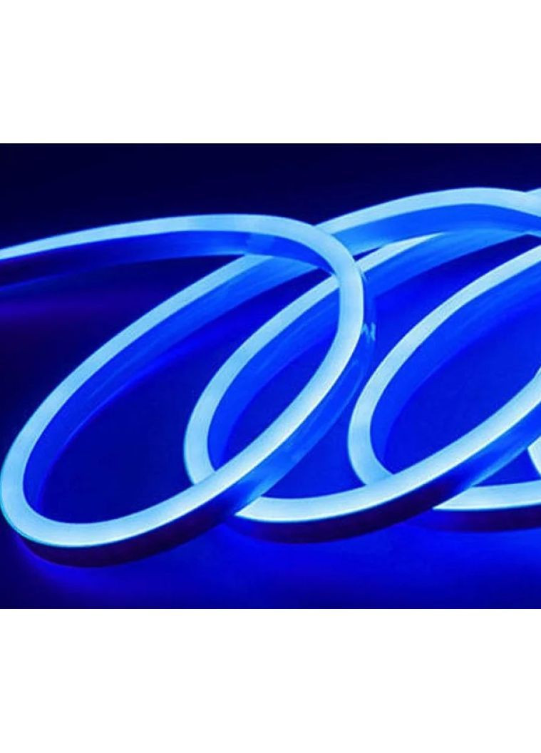 Силиконовая светодиодная лента LED NEON 5м (Blue), 12V No Brand - (362376102)