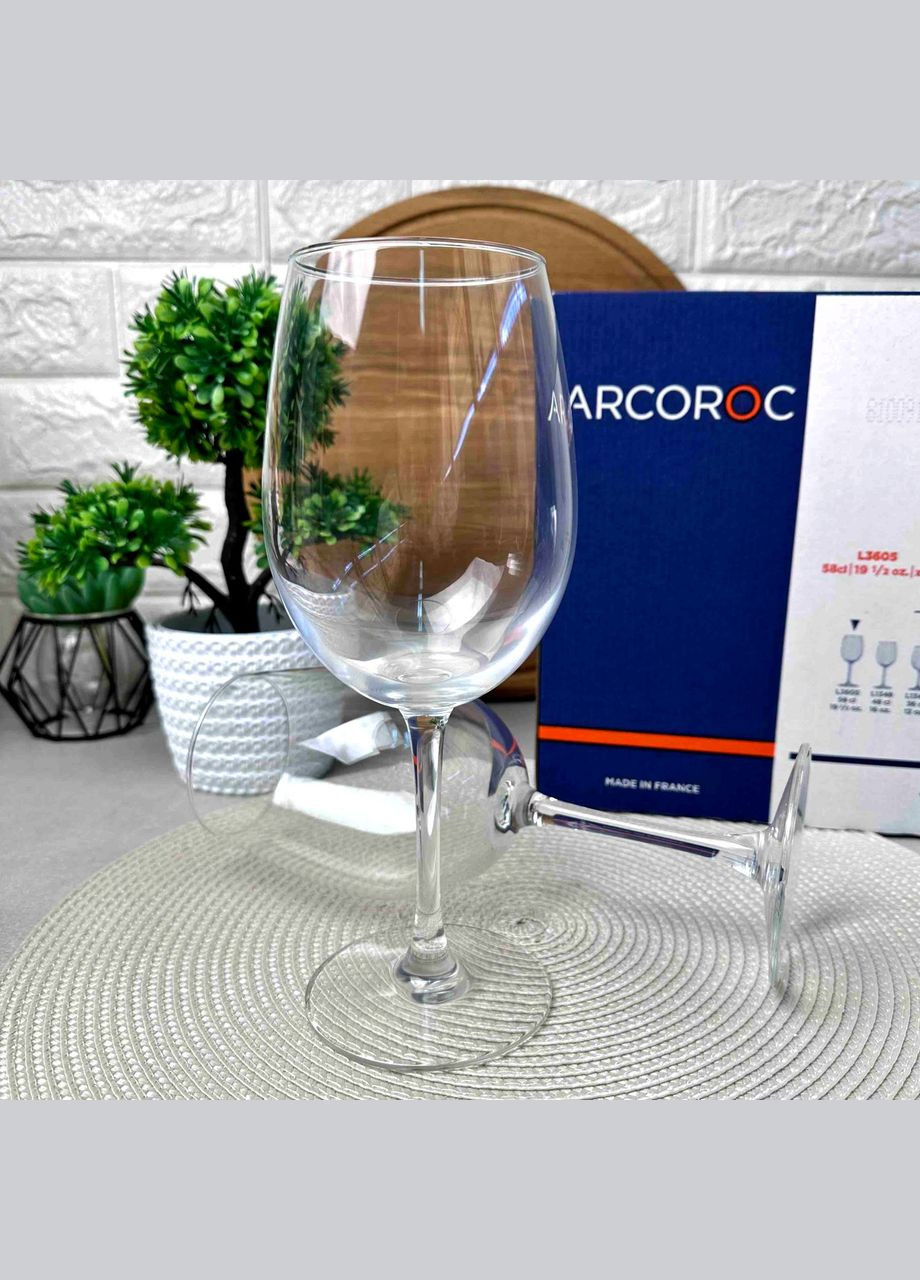 Набір скляних келихів для червоного вина Vina 580 мл (L3605) Arcoroc (303138171)