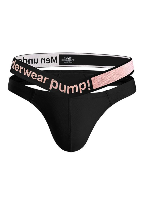 Мужские черные мужские трусы стринги Pump