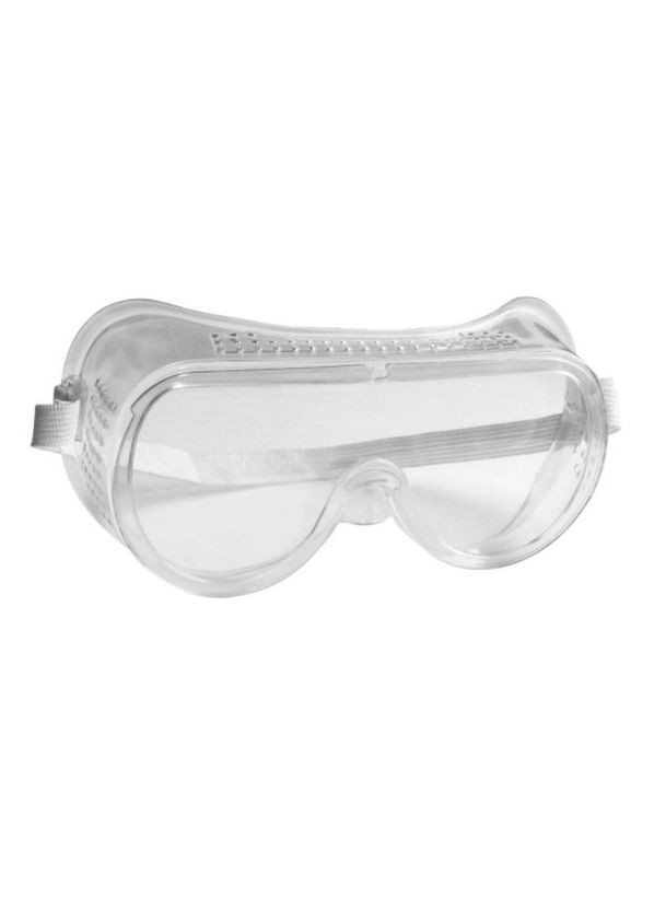 Очки защитные пластик, закрытого типа, резиновая накладка, вентиляция 69907 (20003) Werk (292632351)