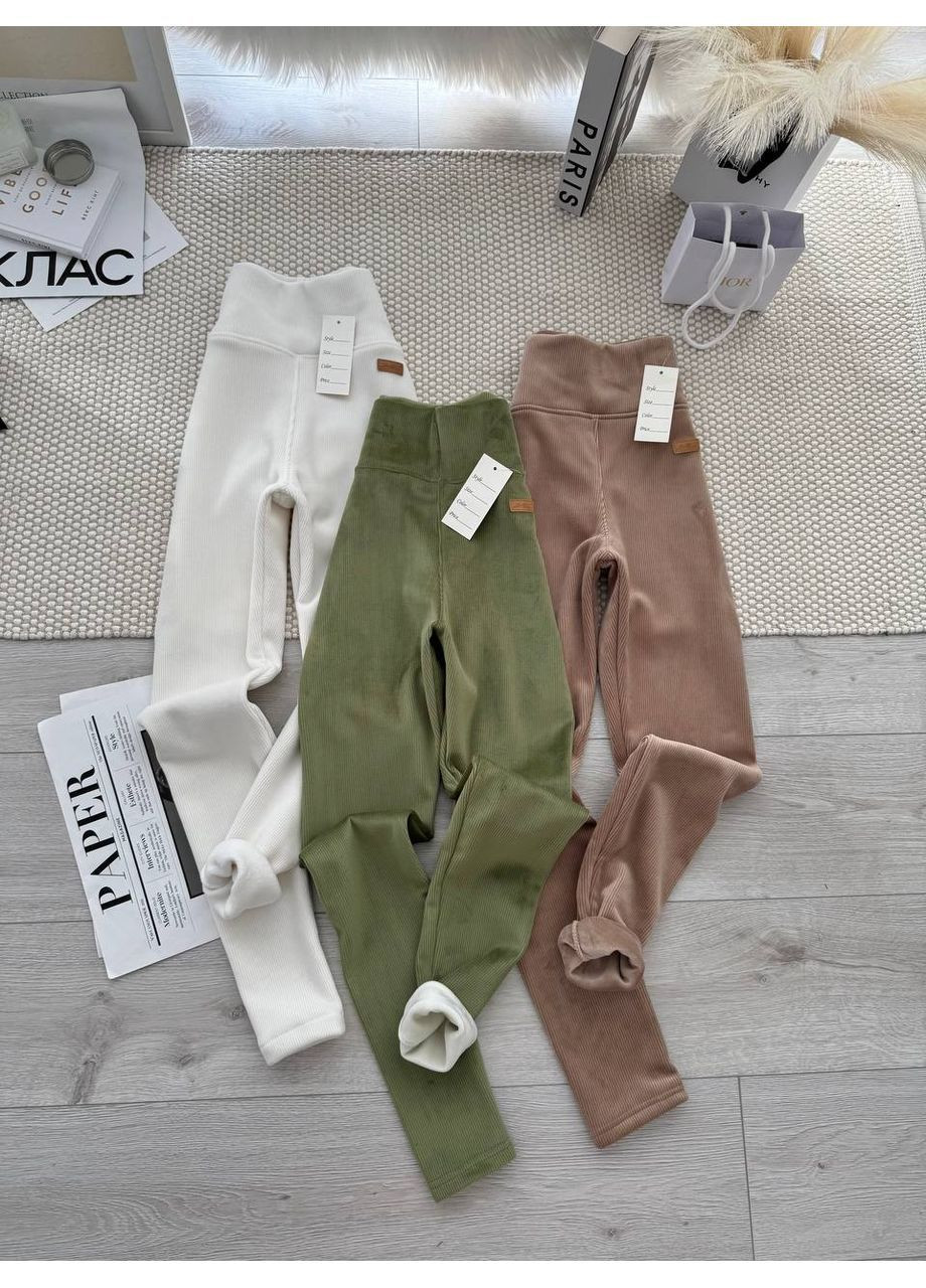 Лосины 476 рубчик велюр на флисе Україна (368727095)