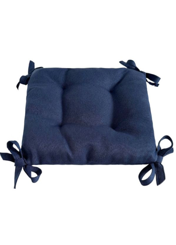 Подушка на кресло рогожка 30х30х8 см синий No Brand (324830798)