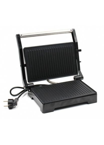 Гриль электрический прижимной с антипригарным покрытием контактный электрогриль MS7708 Черный Domotec (306716788)
