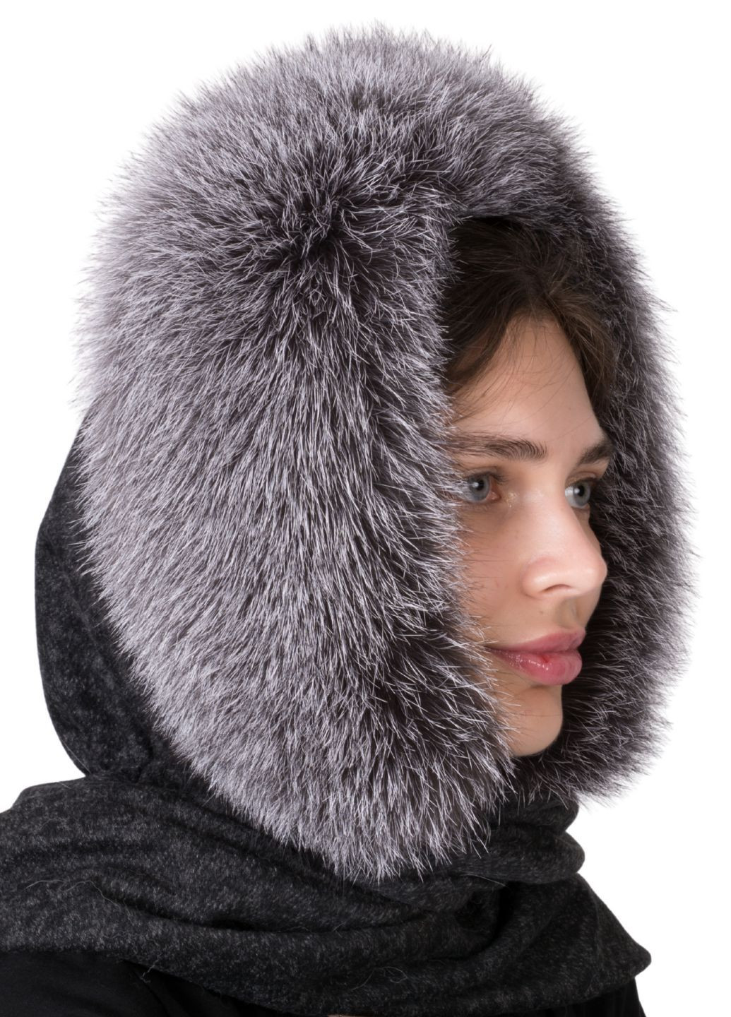 Женский меховой капюшон из натурального меха лисы Меховой Стиль Елизавета (347317330)