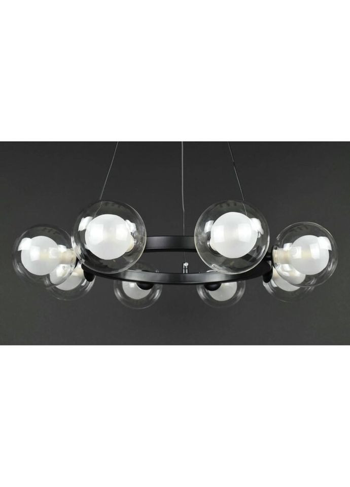 Люстра подвесная на 8 лампочек 27914 Черный 25-130х54х54 см. Sunnysky (335975239)