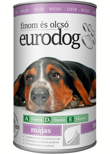 Консерва для собак з печінкою 415 г (5999886848071) EuroDog (279571216)