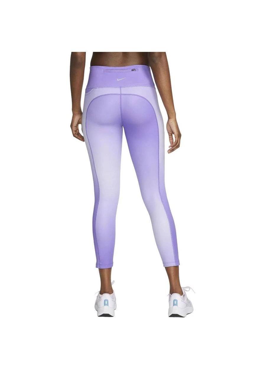 Фиолетовые демисезонные лосины женские w nk df fst mr 7/8 tght snl nv фиолетовые dx0950-567 Nike
