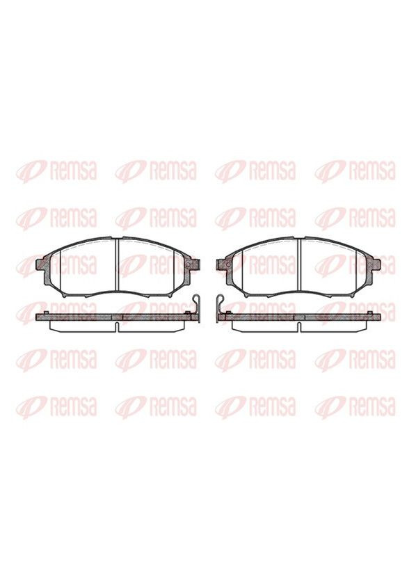 Колодки тормозные дисковые ПЕРЕДН NISSAN QASHQAI / QASHQAI +2 I (J10, NJ10, JJ10E) 2.0 2006.11-2014.04 RS 0852 Remsa (354336141)
