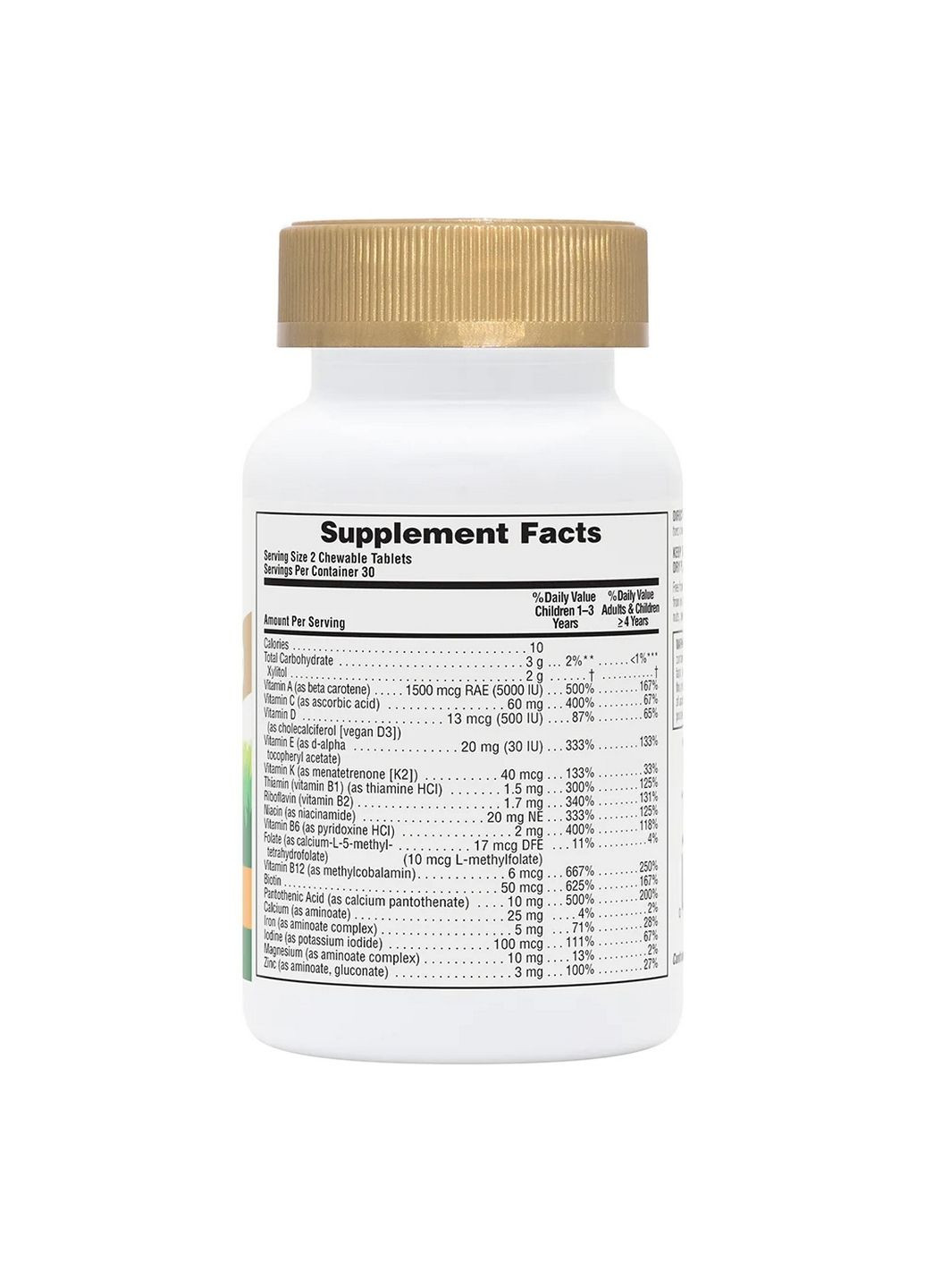 Вітаміни та мінерали Animal Parade Gold, 60 жувальних таблеток Асорті смаків Natures Plus (293419943)