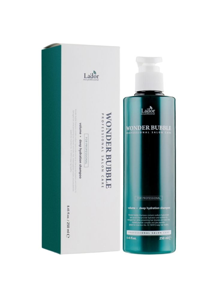 Шампунь подвійної дії для зволоження та об'єму волосся Wonder Bubble Shampoo 250 мл (8809500817413) La'dor (349754440)