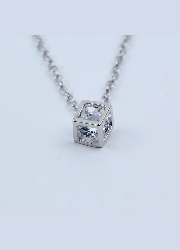 Підвіска Куб Кристал у кубі цирконій кулон квадрат No Brand (338436372)