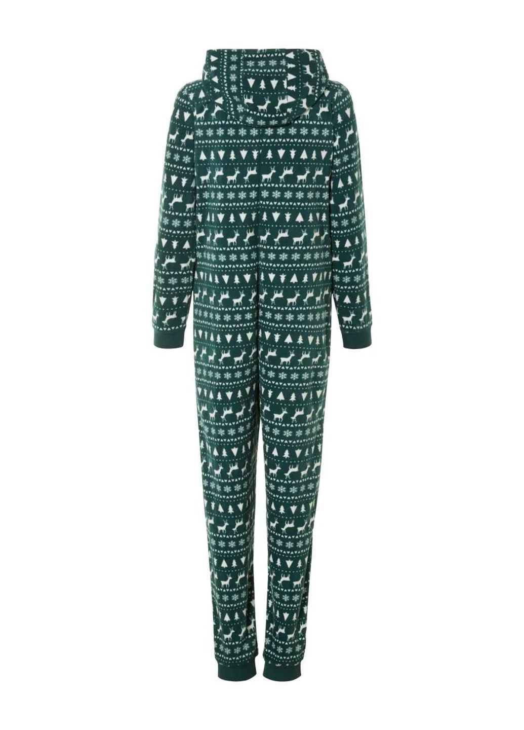 Женская пижама флисовая кигуруми в новогодний принт Esmara (362916309)