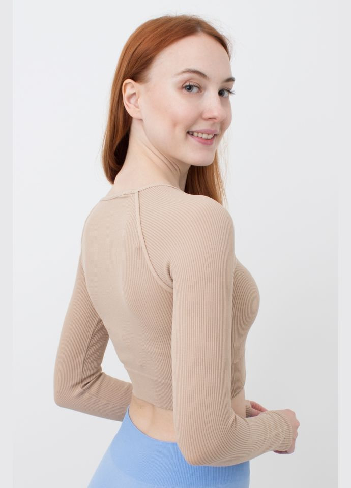 Топ жіночій безшовний з довгими рукавами CROP TOP RIB Giulia CROP TOP RIB (новинка) (316683826)