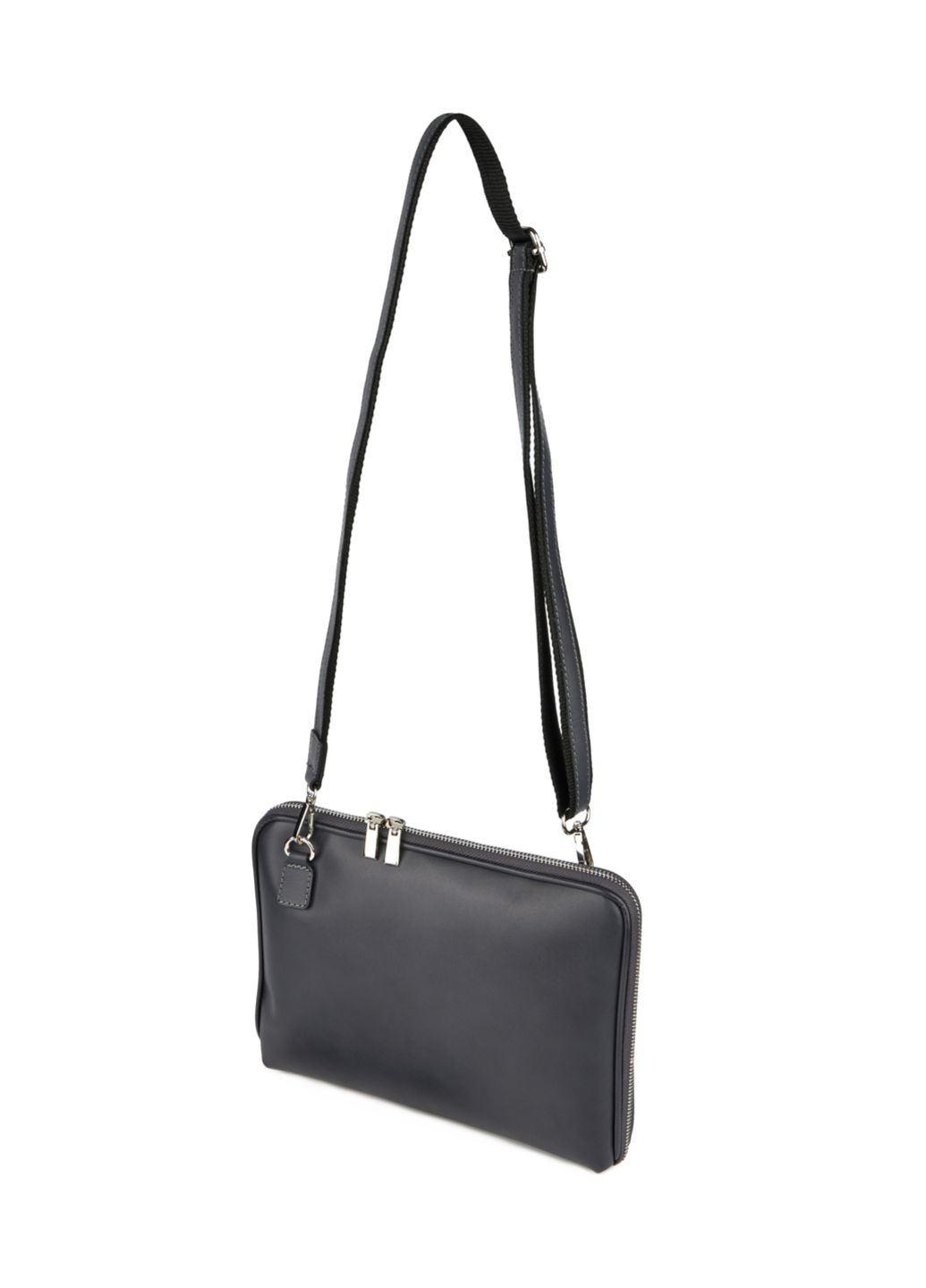 Сумка мессенджер деловая женская натуральная кожа серая Fior Di Loto (371884210)