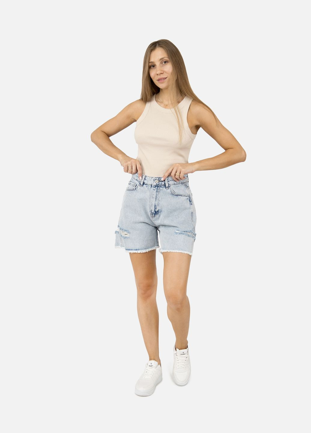 Жіноча майка колір бежевий ЦБ-00254975 DRA COLLECTION — 300625409