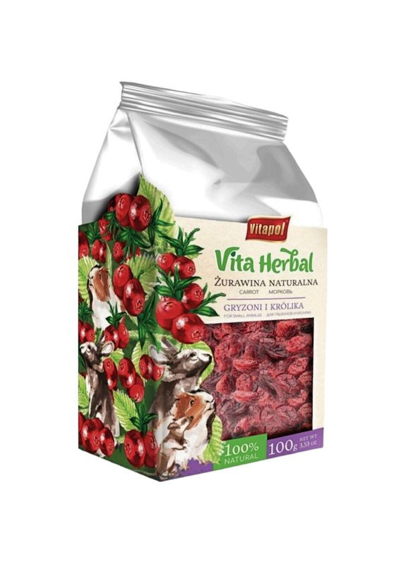 Herbal Журавлина 30г корм для гризунів Vitapol (276973505)