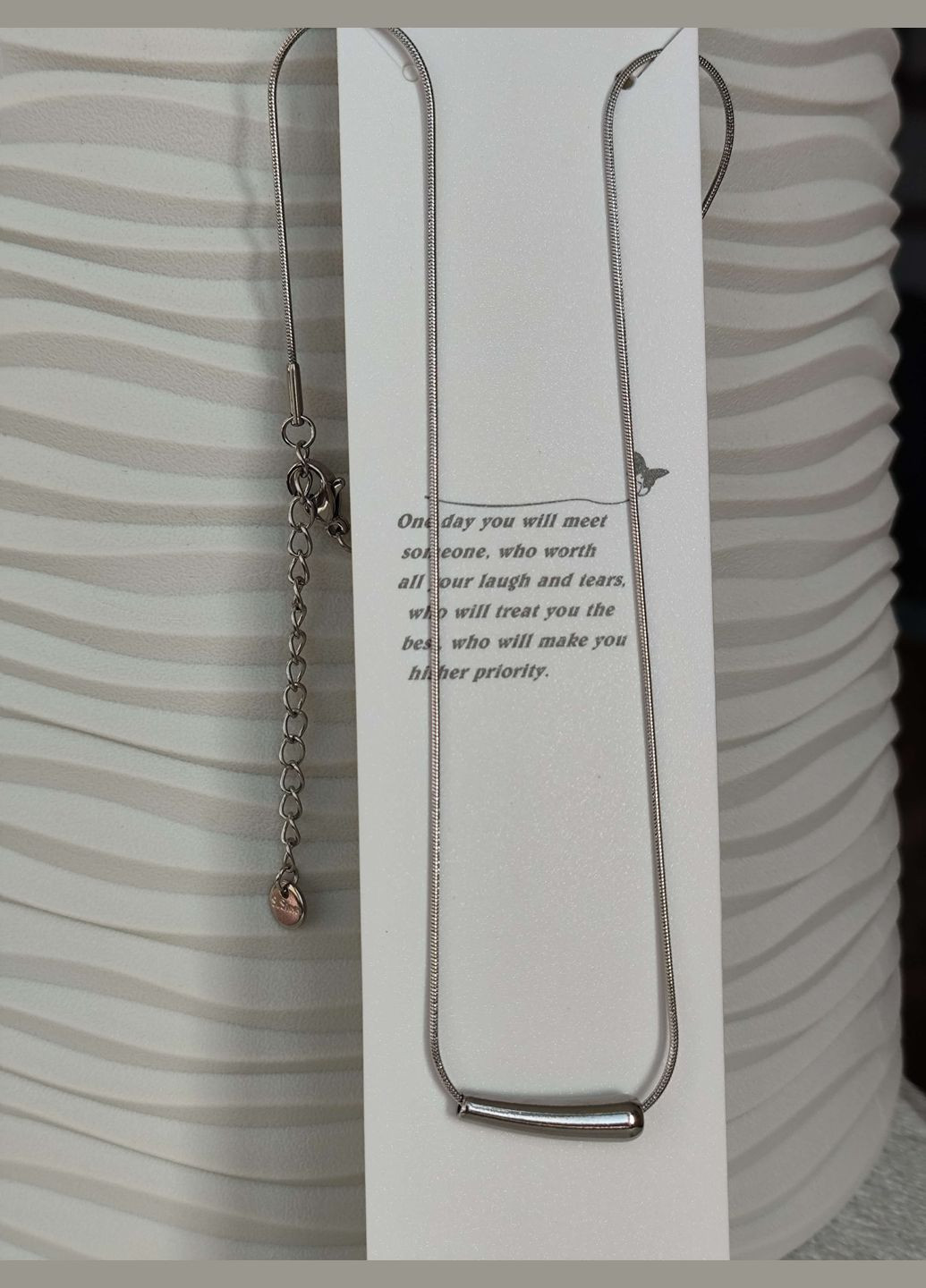 Трендовий жіночий ланцюжок Медична сталь Stainless Steel (342113634)