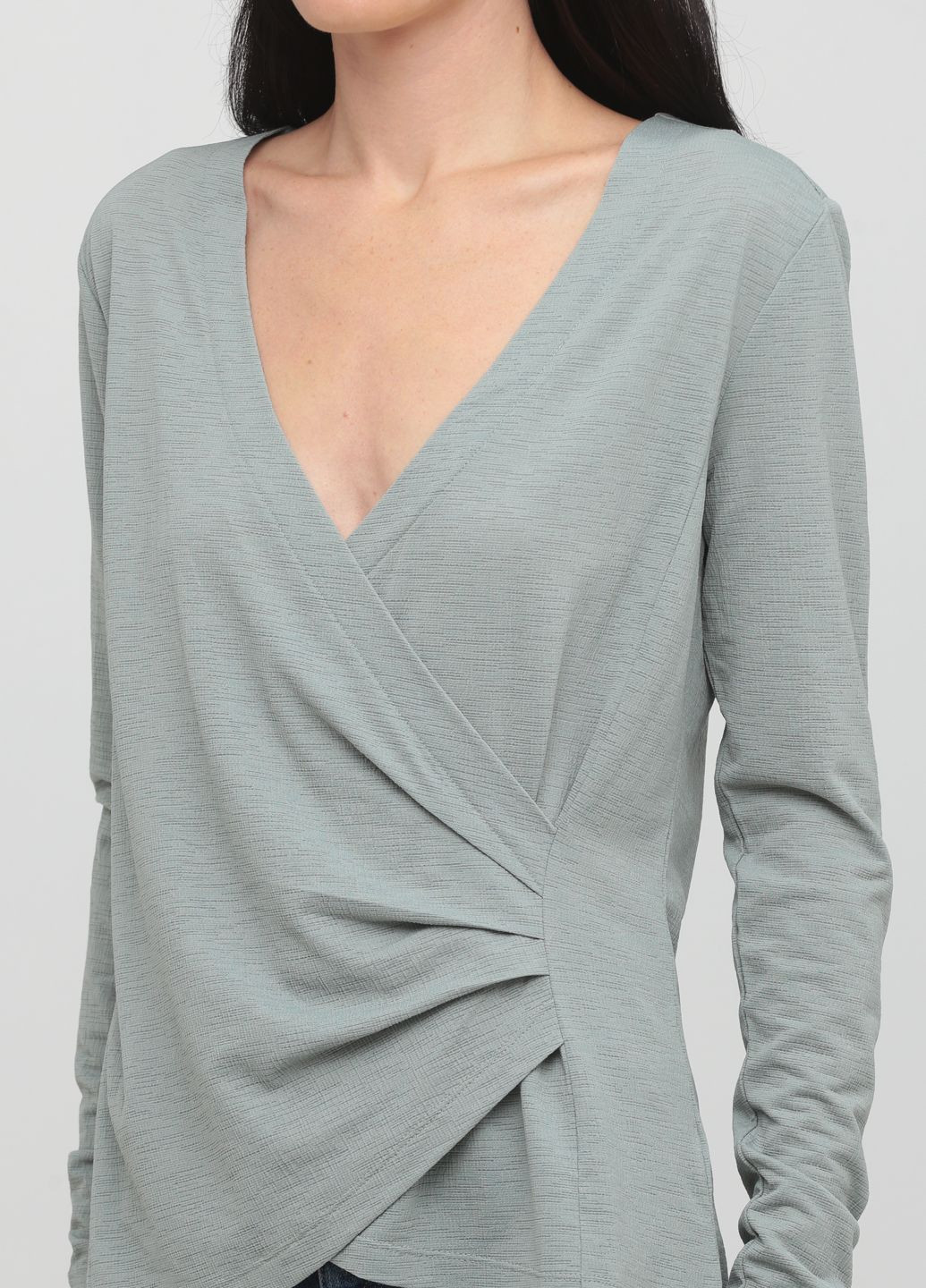 Серая блуза No Brand