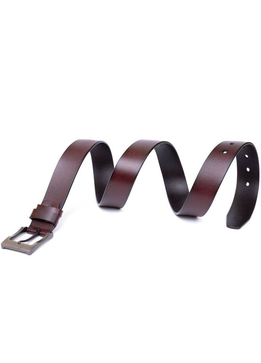 Ремінь чоловічий з класичною пряжкою 20357 Коричневий Vintage (329149973)