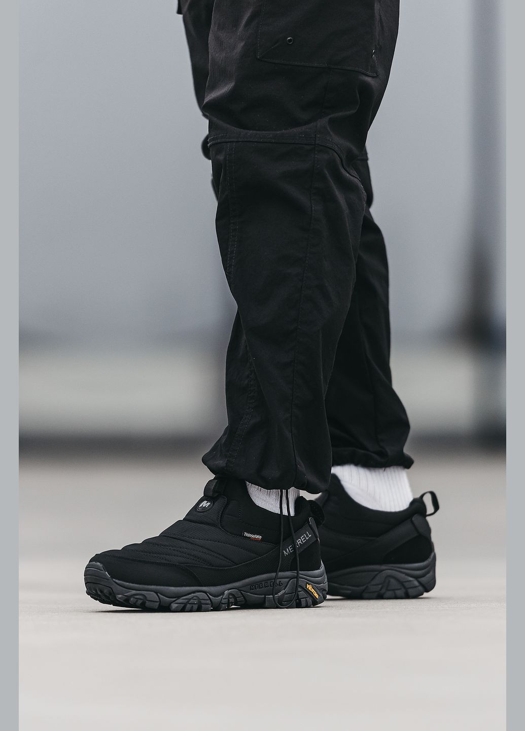 Чорні Зимовий кросівки зимові чоловічі merrell thinsulate winter gore-tex black | меррел чорні No Brand