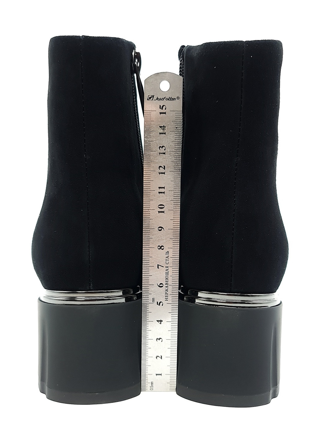 Жіночі черевики чорні замшеві BV-18-21 23,5 см (р) Boss Victori (259299561)