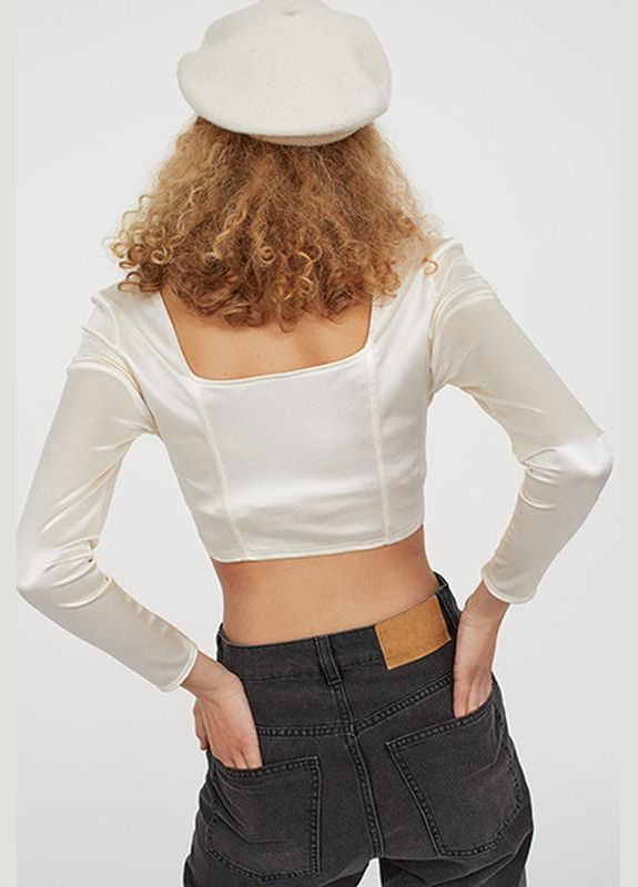 Топ из блестящего трикотажа для женщины Divided 0949232-003 H&M (296984220)