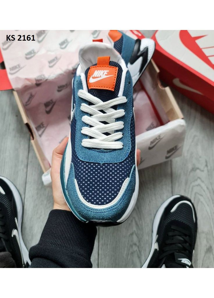 Комбіновані Осінні кросівки чоловічі nike air найк аір форс 1 преміум No Brand