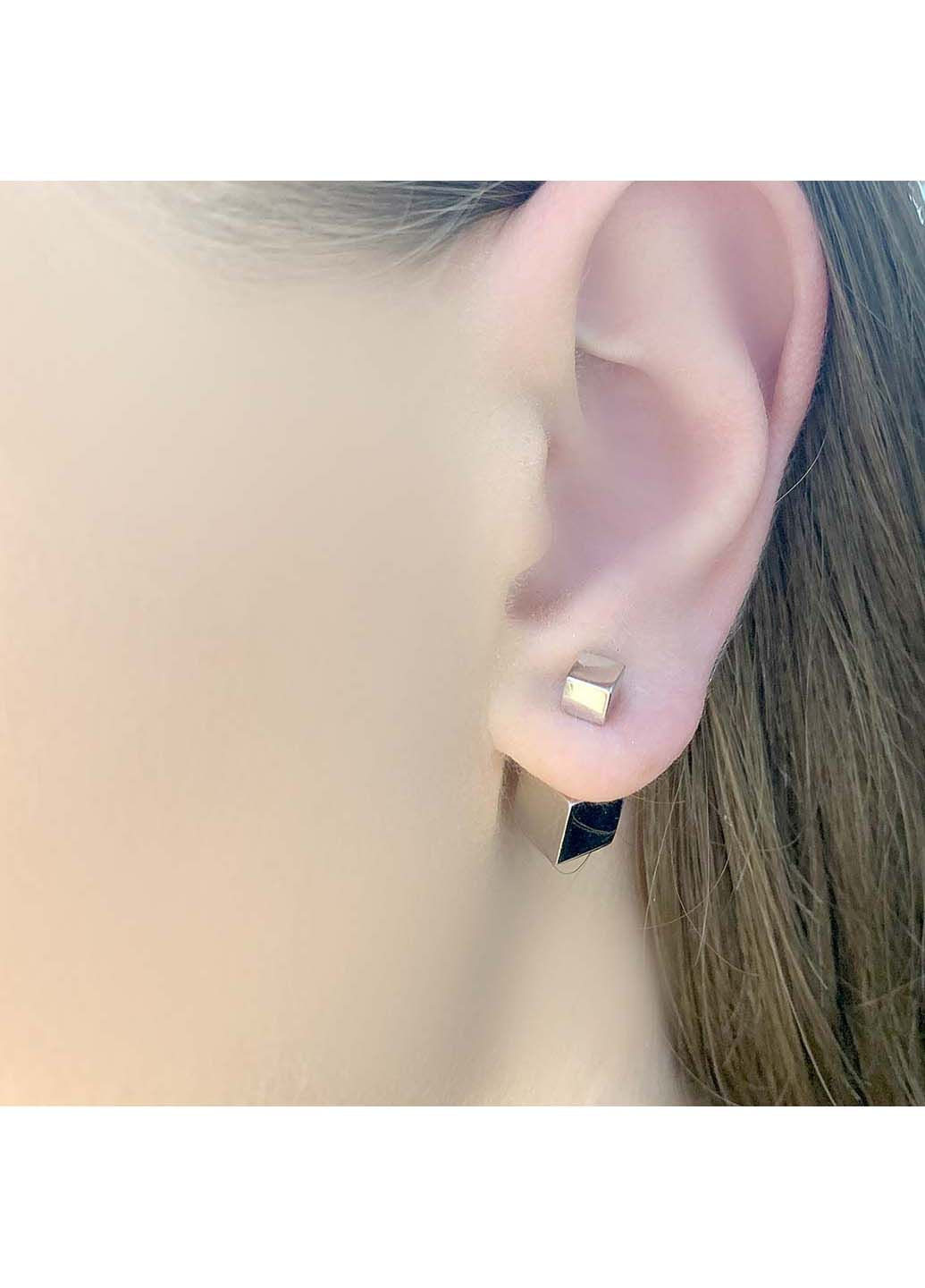 Срібні сережки без камінців (2064046) Silver Breeze (317355036)