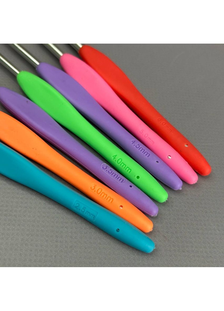 Набор алюминиевых крючков для вязания 7 шт (2,5-6мм) - Sultan Крючков (352745932)