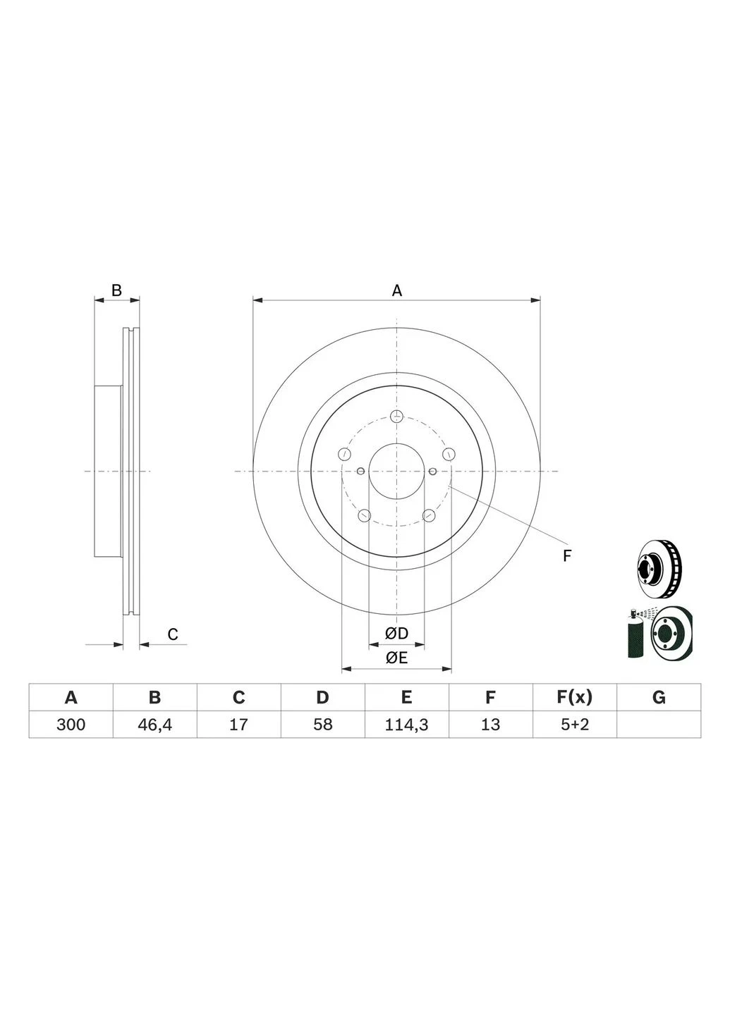 Тормозной диск Bosch (342409409)