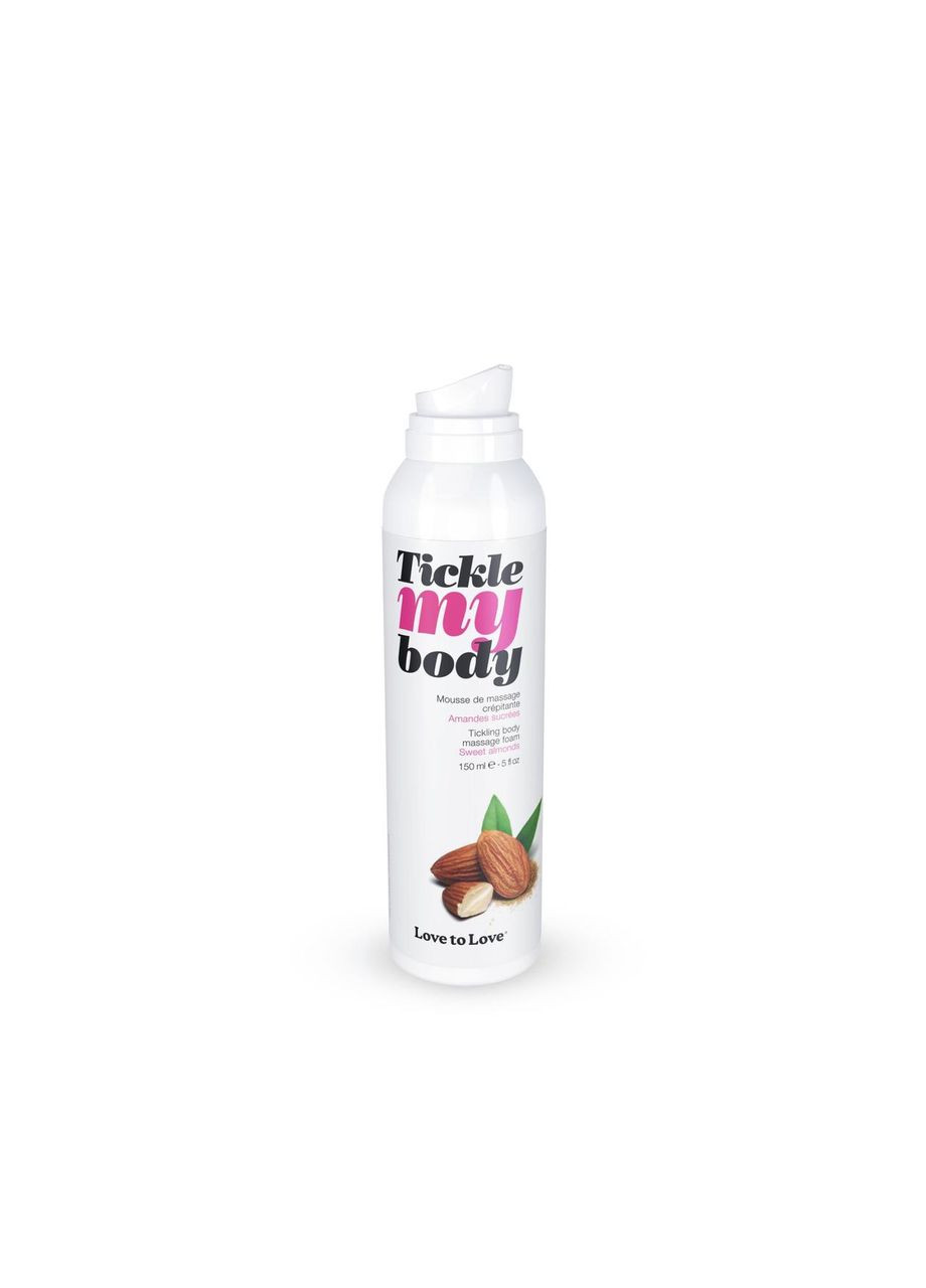 Массажная пена Love To Love Tickle my body Sweet almonds (150 мл), увлажняющая No Brand (303881083)