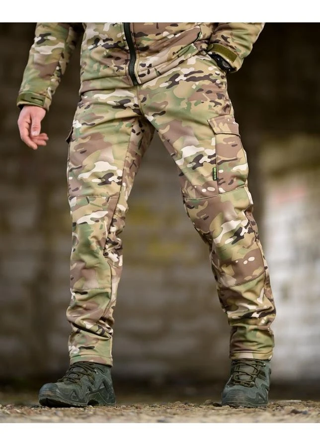Зимовий тактичний костюм Softshell Multicam 762 утеплений Slimtex OmniHeat No Brand (364549802)
