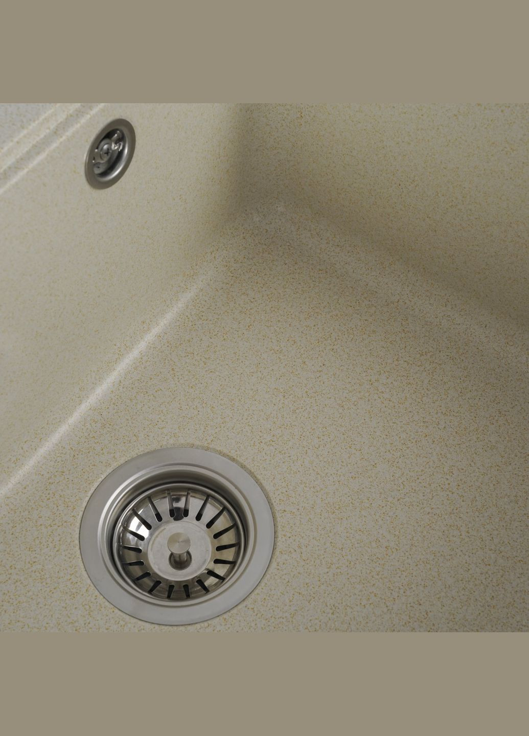 Гранітна мийка для кухні 5852 VESTA матова Пісок Platinum (269793829)