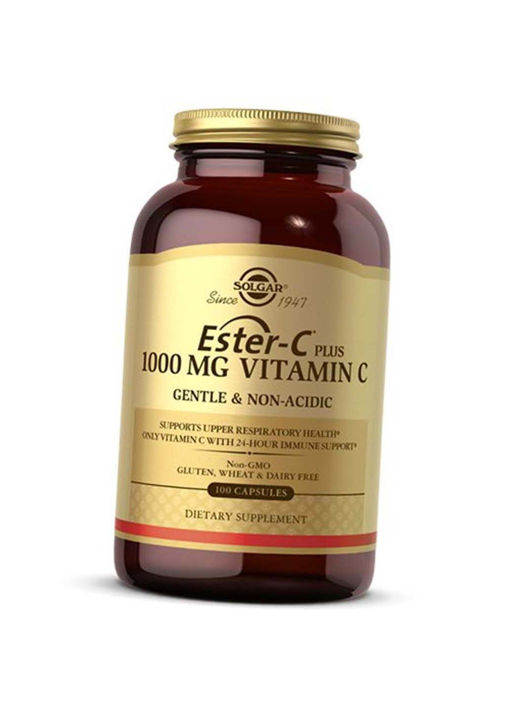 Эстер-С и Цитрусовые биофлавоноиды Ester-C Plus 1000 with Citrus Bioflavonoids 100капс Solgar (292710423)