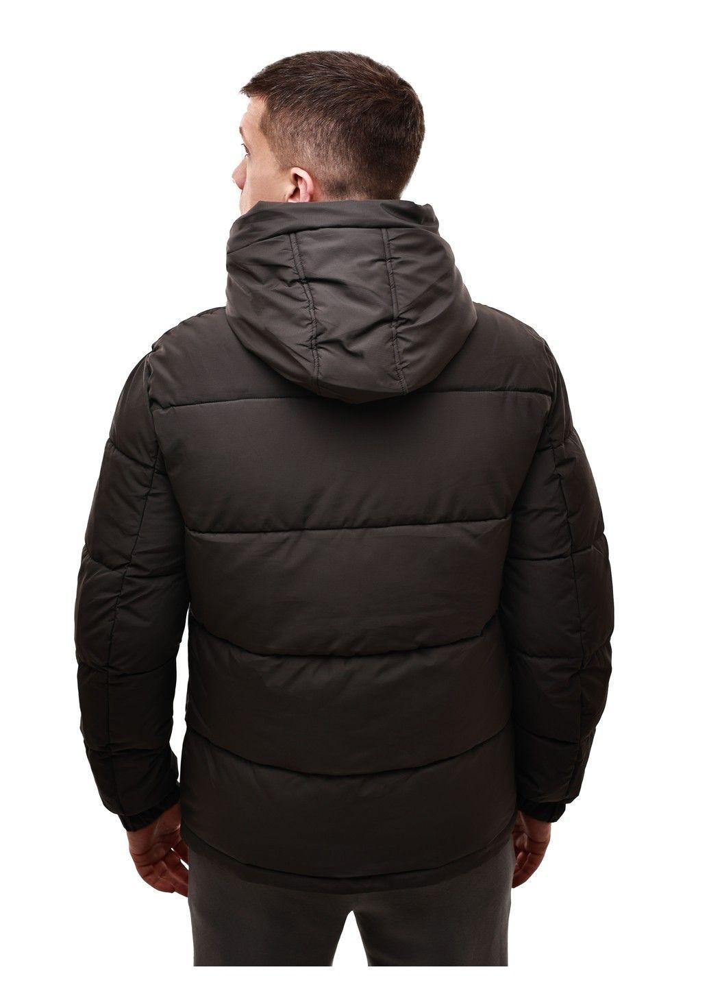 Темно-сіра зимня куртка зимова чоловіча TE