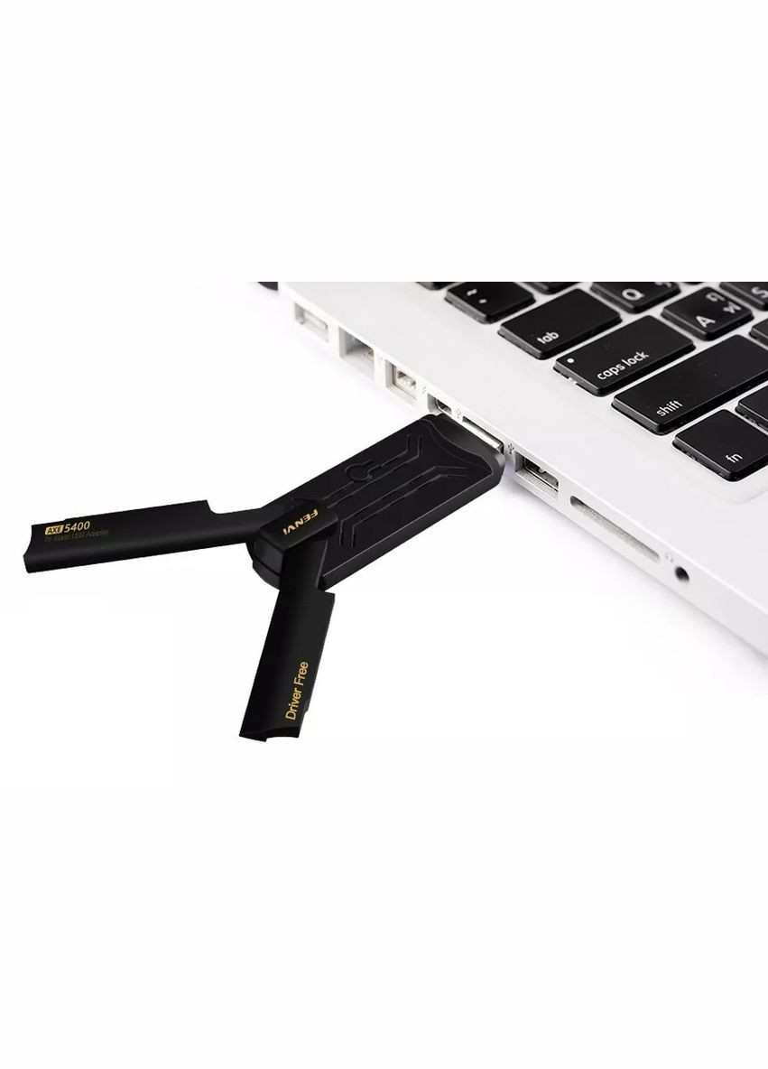 Сетовий адаптер USB 3.0 FU-AXE5400, Black, WiFi 6E, до 2400 Мбіт/с, RTL8832CU Fenvi (348058653)