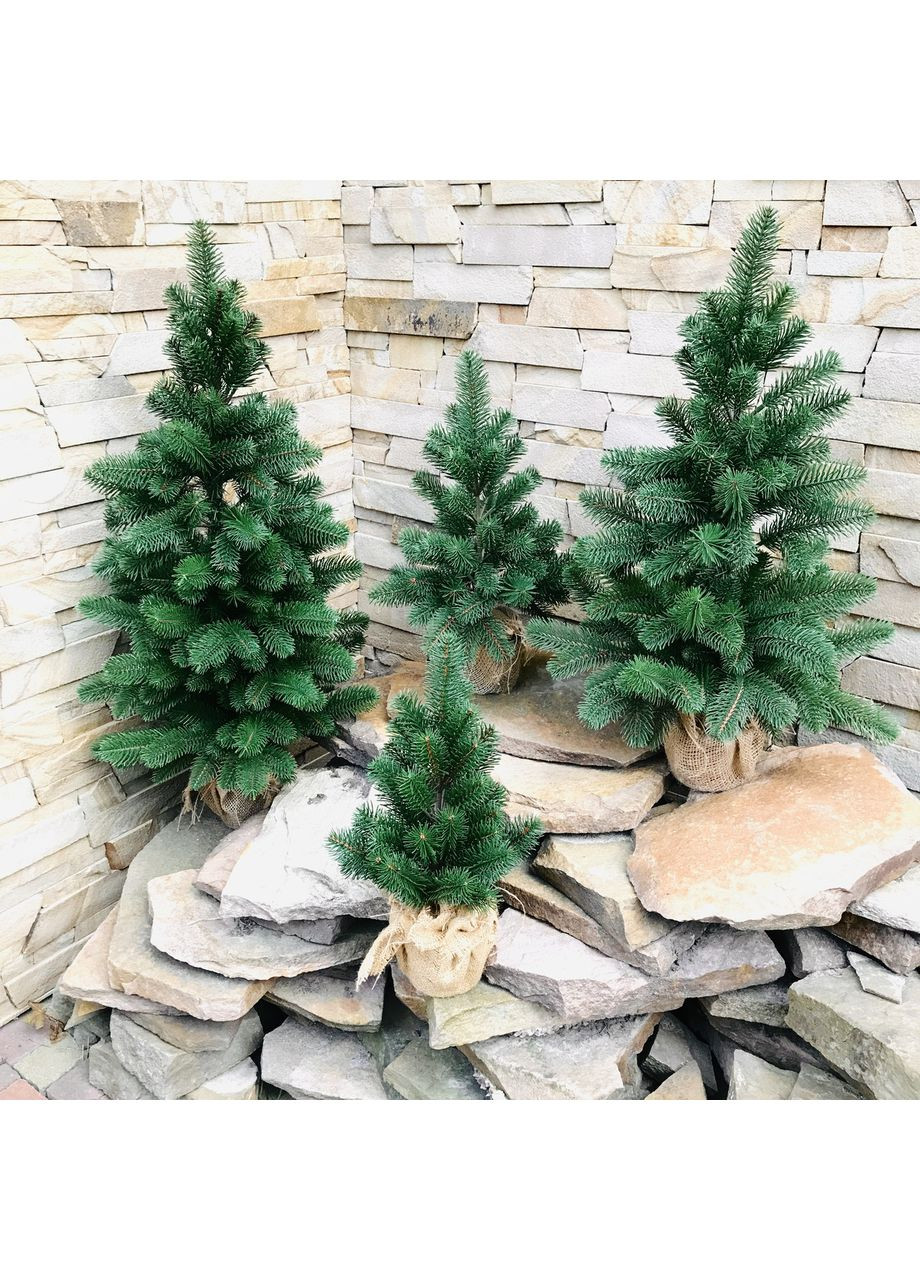 Ялинка лита SGH Premium в мішковині 50 см зелена HVOYA (366963853)